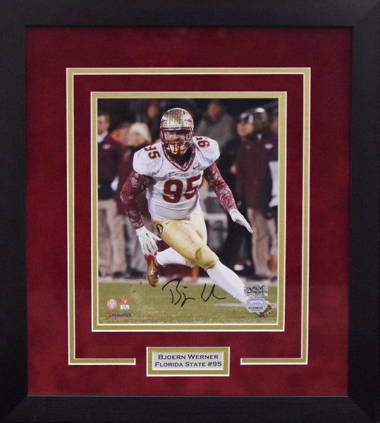 BJOERN WERNER AUTOGRAPHED FLORIDA STATE SEMINOLES 8x10 FRAMED PHOTO FANATICS
