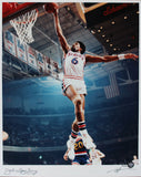 Julius "Dr. J." Erving & Neal Leifer Signed 16x20 Photo LE #155/250 BAS Slabbed