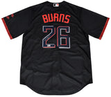 CHASE BURNS SIGNED CINCINNATI REDS #26 BLACK CITY CONNECT NIKE JERSEY BECKETT