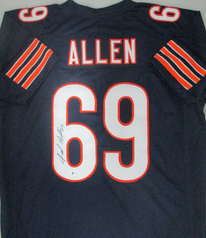 Chicago Bears JARED ALLEN Signed Custom Replica Navy Jersey - BAS