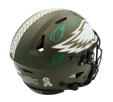 Multi Player Signed Philadelphia Eagles Speed Flex Authentic STS Helmet -4 Sign