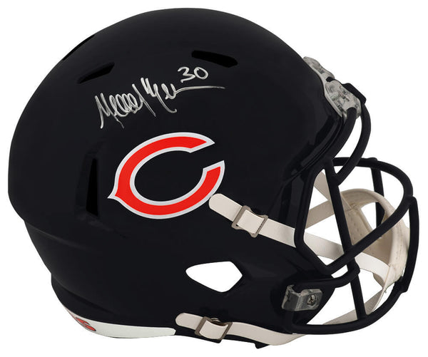 Mike Brown Signed Bears Riddell Full Size Speed Replica Helmet - (SCHWARTZ COA)