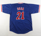 Sammy Sosa Signed Chicago Cubs Road Jersey (JSA) 600 HR Club/ 1998 Home Run Race