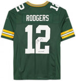 Aaron Rodgers Packers Signed Green Nike Limited Jersey with "SB XLV MVP" Insc