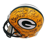 Super Bowl 31 Team Signed Green Bay Packers Auth Helmet - Favre, Rison, Brown