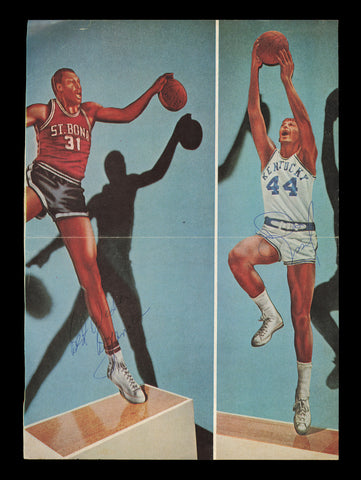 Bob Lanier, Dan Issel & Charlie Scott Autographed 8x11 Magazine Photo 237795