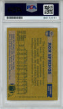 Ron Springs Autographed/Signed 1982 Topps #325 Trading Card PSA Slab 43720