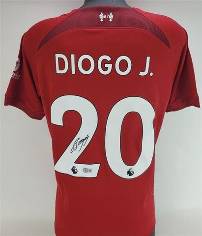 Diogo Jota Signed Liverpool FC Nike DriFit Soccer Jersey (Beckett) Team Portugal