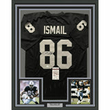 FRAMED Autographed/Signed RAGHIB ROCKET ISMAIL 33x42 Oakland Jersey JSA COA Auto