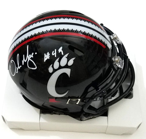 Urban Meyer Autographed University of Cincinnati Riddell Mini Helmet Beckett #2