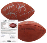 JSA Authentic NFL Football Signed by Montana, Elway, Marino, Unitas, Berry