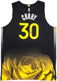 WARRIORS STEPHEN CURRY AUTOGRAPHED NIKE AUTHENTIC CITY JERSEY 52 JSA 235682
