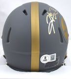 Hines Ward Signed Pittsburgh Steelers Slate Speed Mini Helmet - Beckett W Holo