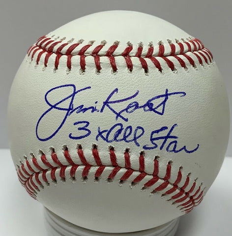 Twins Cardinals JIM KAAT Signed Official MLB Baseball AUTO w/ 3 x All Star JSA
