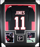JULIO JONES (Falcons black TOWER) Signed Autograph Framed Jersey Beckett