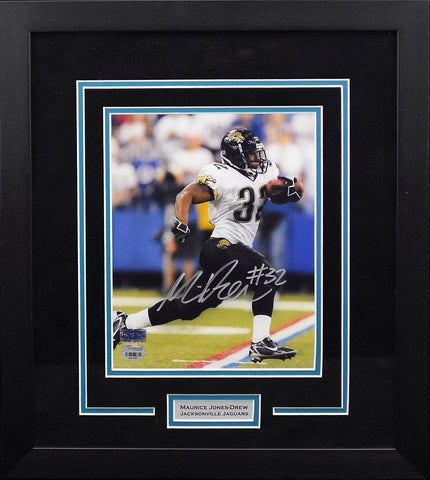 MAURICE JONES-DREW AUTOGRAPHED JACKSONVILLE JAGUARS 8x10 FRAMED PHOTO COA