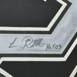Framed Signed Luc Robitaille HOF 09 35x39 LA Black Jersey JSA COA