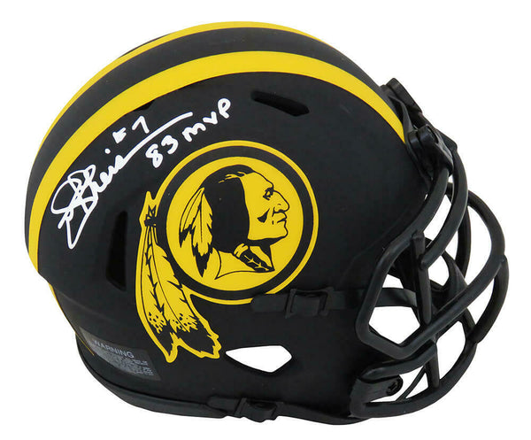 Joe Theismann Signed Washington ECLIPSE Riddell Mini Helmet w/83 MVP - (SS COA)