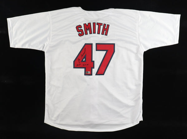 Lee Smith Signed St. Louis Cardinals Jersey (Beckett) 7xAll-Star Reliever