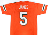 Edgerrin James Autographed Orange College Style Jersey - Beckett W Hologram