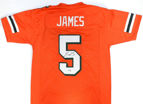 Edgerrin James Autographed Orange College Style Jersey - Beckett W Hologram