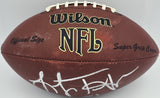 Lofa Tatupu Autographed NFL Leather Football Seattle Seahawks MCS Holo #87148