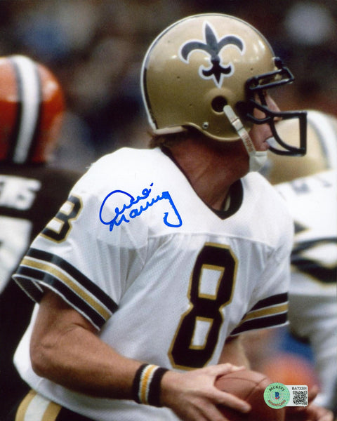 Saints Archie Manning Authentic Signed 8x10 Vertical Photo Autographed BAS 3