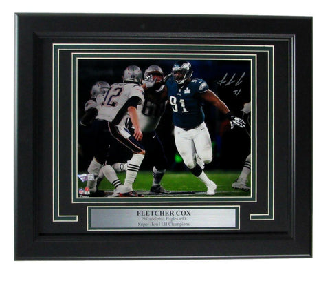Fletcher Cox Philadelphia Eagles Signed/Auto 8x10 Photo Framed Fanatics 164982