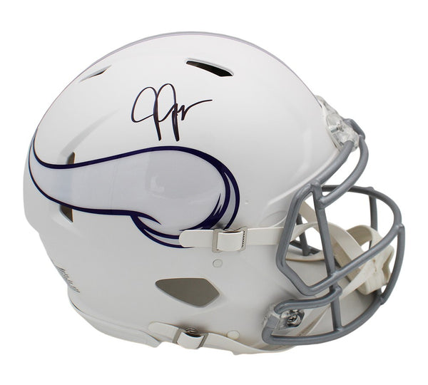 Justin Jefferson Signed Minnesota Vikings Speed Authentic Alternate NFL Helmet