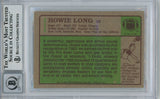 Howie Long Autographed 1984 Topps #111 Rookie Card BAS 10 Slab 34429