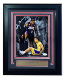 Allen Iverson Signed Framed 8x10 Philadelphia 76ers Lue Step Over Photo JSA ITP