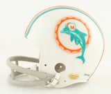 Paul Warfield Signed Miami Dolphin Throwback Mini Helmet Ins. "HOF 83" (JSA COA)