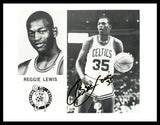 Reggie Lewis Autographed Signed 8.5x11 Photo Boston Celtics JSA #AX03804