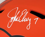 John Elway Signed Denver Broncos Full Size Rave Replica Speed Helmet BAS