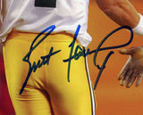 Brett Favre Signed Green Bay Packers 8x10 Photo - Blue Ink With Urlacher
