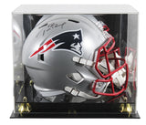 Patriots Tom Brady Authentic Signed Full Size Speed Rep Helmet W/ Case Tri Star