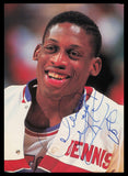 Dennis Rodman Autographed 8x11 Magazine Page Photo Detroit Pistons SKU #248790