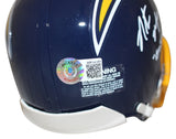 Natrone Means Signed San Diego Chargers 1974-87 VSR4 Mini Helmet BAS 35586