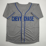 Autographed/Signed Chevy Chase Fletch Los Angeles Grey Jersey Beckett COA