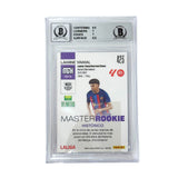 Lamine Yamal Signed 2023 Panini Megacracks Master Rookie Card - BGS 7 AUTO 10