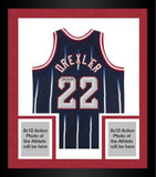 FRMD Clyde Drexler Houston Rockets Signed 1995-96 Mitchell & Ness Rep Jersey