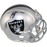 Ashton Jeanty Autographed Las Vegas Raiders Mini Helmet Beckett Witness 51010