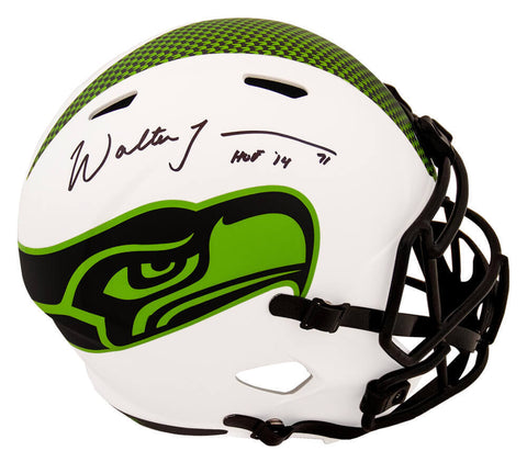 Walter Jones Signed Seahawks LUNAR Riddell F/S Speed Rep Helmet w/HOF'14 -SS COA