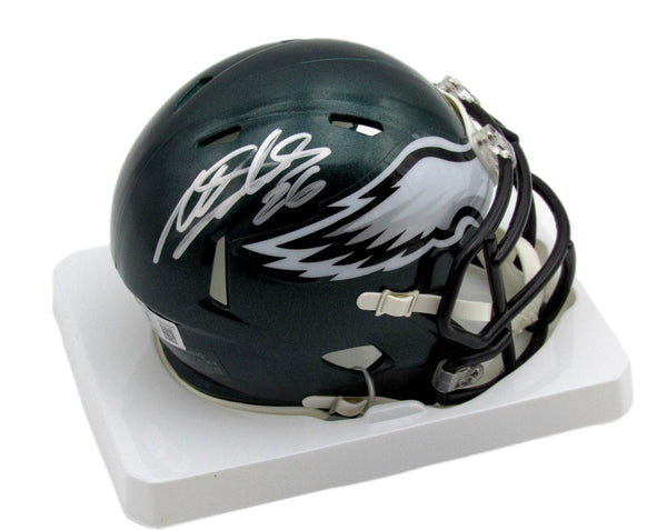 Miles Sanders Autographed Speed Mini Football Helmet Eagles Beckett 176727
