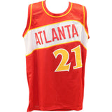 Dominique Wilkins Autographed Pro Style Red XL Jersey Beckett Witness 49735