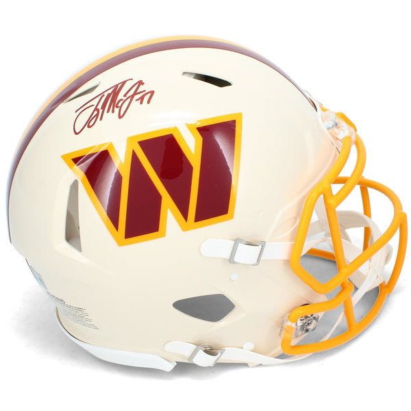 Terry McLaurin Autographed Commanders RETRO Speed Authentic Helmet Beckett