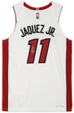 Jaime Jaquez Jr. Miami Heat Autographed Nike White Association Authentic Jersey