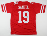 Deebo Samuel Signed 49ers Red Jersey (JSA Hologram) San Francisco All Pro W.R.