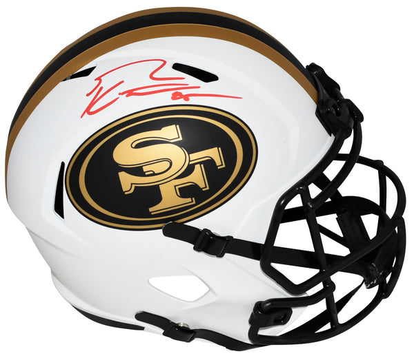 GEORGE KITTLE SIGNED SAN FRANCISCO 49ERS LUNAR FULL SIZE SPEED HELMET BECKETT