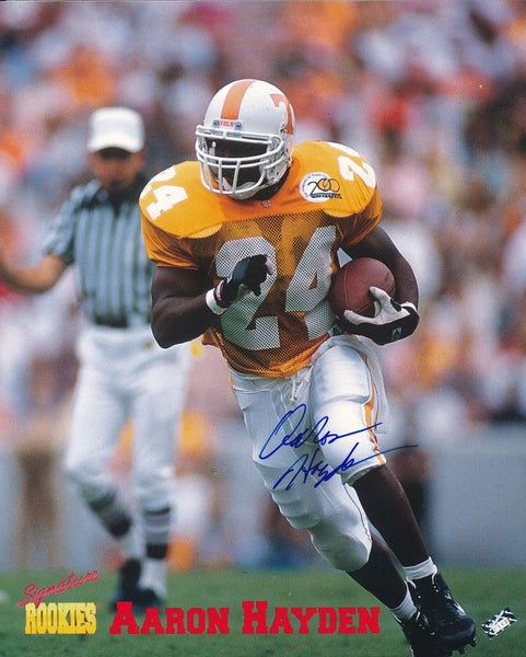 Aaron Hayden Autographed Signature Rookies 690 of 3500 8x10 Photo Tennessee